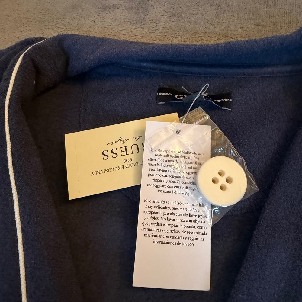 Guess Varsity Patchwork Button Down French Terry … - image 4